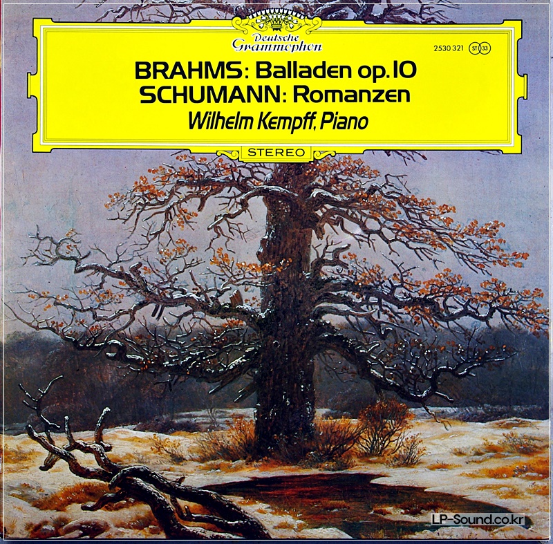 BRAHMS: BALLADEN OP 10 / SCHUMANN: ROMANZEN KEMPFF DGG 2530 321