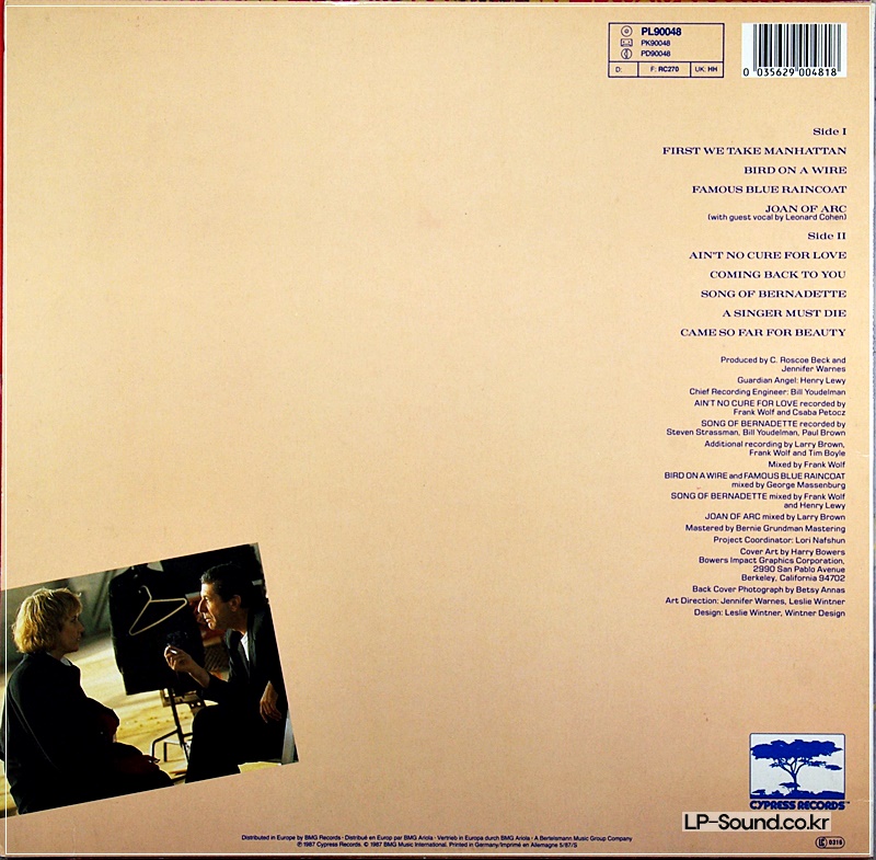 JENNIFER WARNES FAMOUS BLUE RAINCOAT CLASSIC AUDIOPHILE