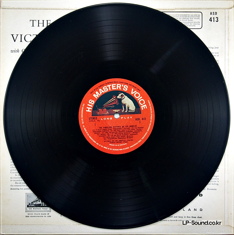 FABULOUS VICTORIA DE LOS ANGELES LP HMV ASD 413