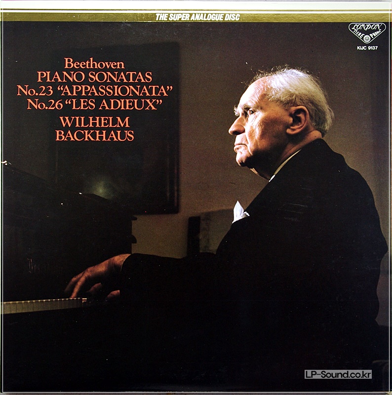 BEETHOVEN APPASSIONATA,LES ADIEUX  BACKHAUS KIJC 9137