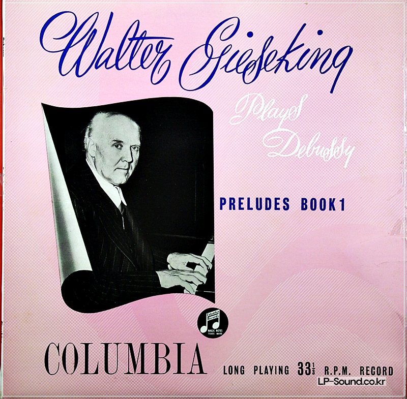 DEBUSSY PRELUDES BOOK 1 / WALTER GIESEKING 33CX 1098
