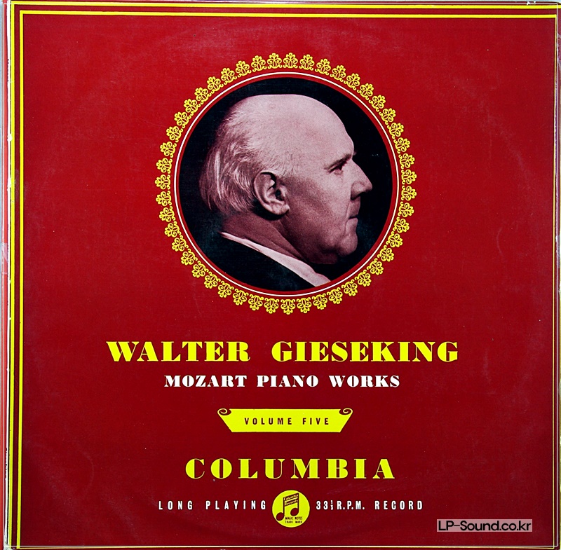 MOZART PIANO WORKS VOL.5  GIESEKING  33CX 1242