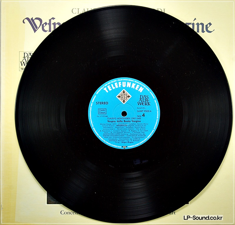 CLAUDIO MONTEVERDI VESPRO DELLA BEATA VERGINE »MARIEN-VESPER