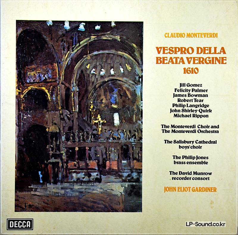 VESPRO DELLA BEATA VERGINE 1610  DECCA SET 593-4