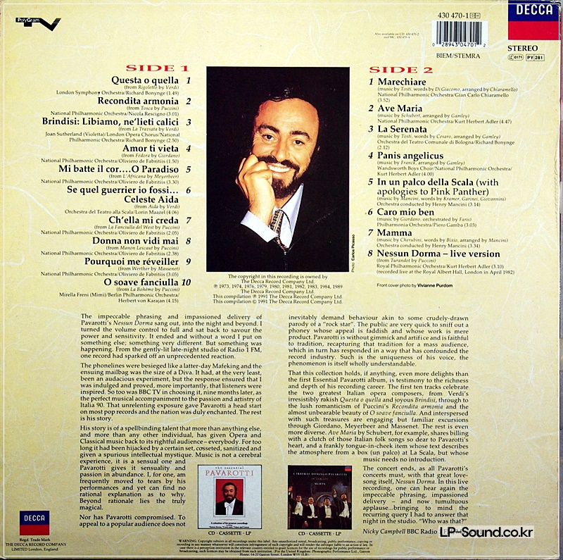 LUCIANO PAVAROTTI - ESSENTIAL PAVAROTTI II