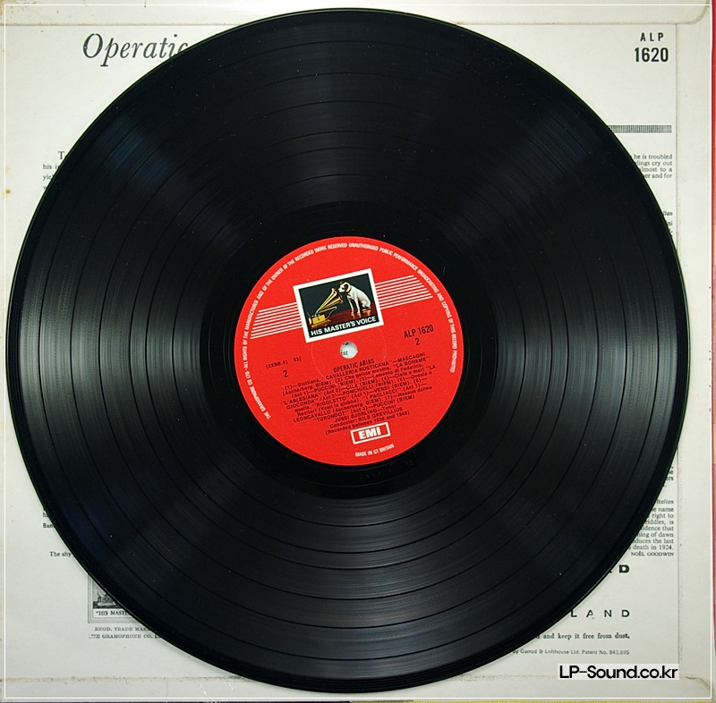 JUSSI BJORLING** - OPERATIC ARIAS  HMV ALP 1620