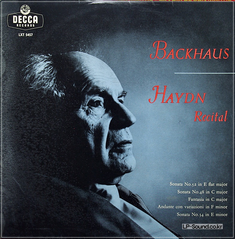 HAYDN RECITAL BACKHAUS PIANO DECCA 1ED LXT 5457