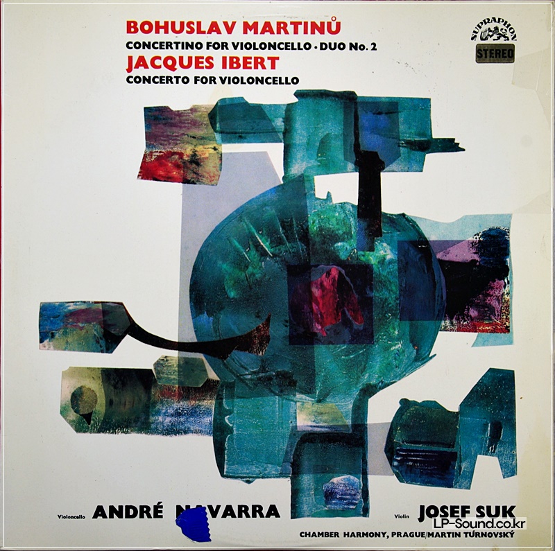 IBERT CELLO CONCERTO MARTINU  CELLO  NAVARRA SUK SUPRAPHON STEREO