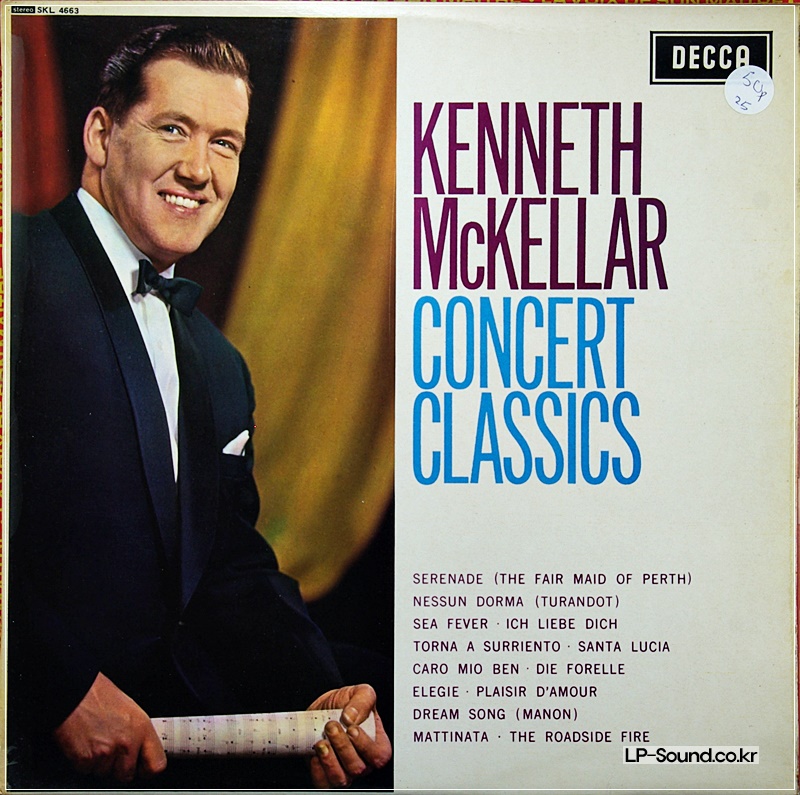 KENNETH MCKELLAR – CONCERT CLASSICS  SKL 4663