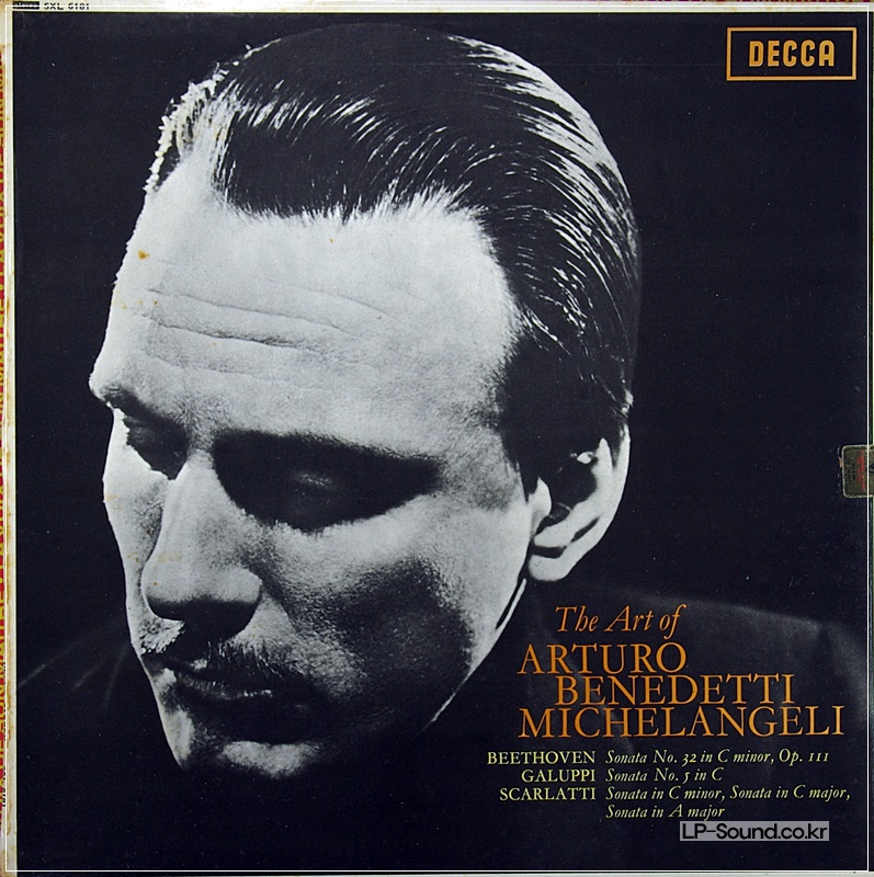 ARTURO BENEDETTI MICHELANGELI PIANO DECCA WBG SXL 6181