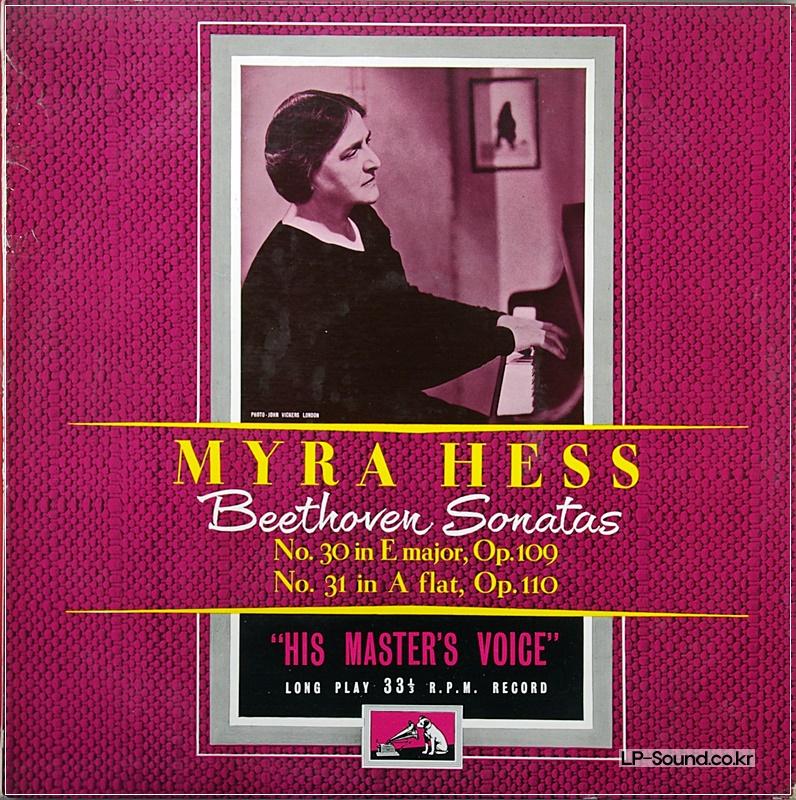 BEETHOVEN PIANO SONATAS 30 & 31 MYRA HESS ALP 1169