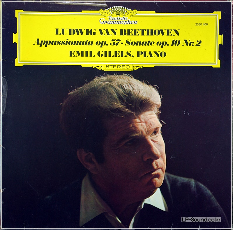 BEETHOVEN APPASIONATA-PIANO SONATA Op.10/2 EMIL GILELS