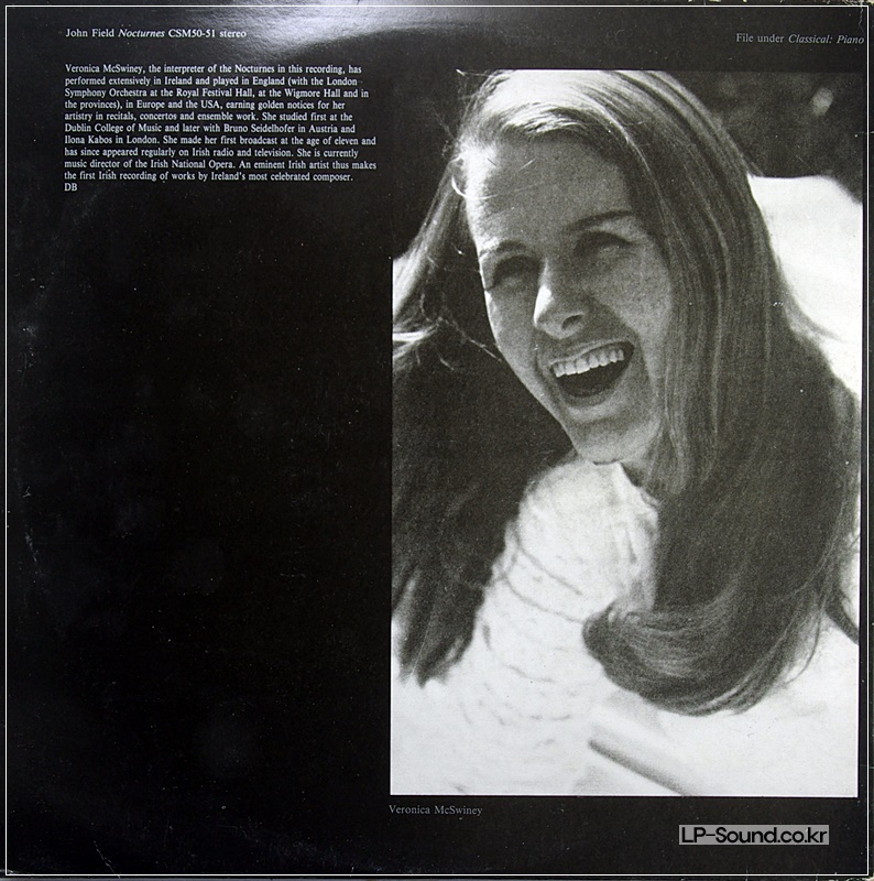 JOHN FIELD - NOCTURNES / VERONICA MCSWINEY  CLADDAGH RECORDS 2 LP SET CSM 50-51