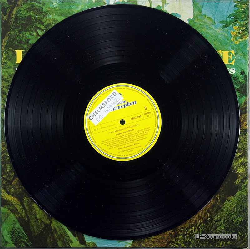 MENDELSSOHN - LIEDER OHNE WORTE – BARENBOIM DG 2709 052 3LP BOX