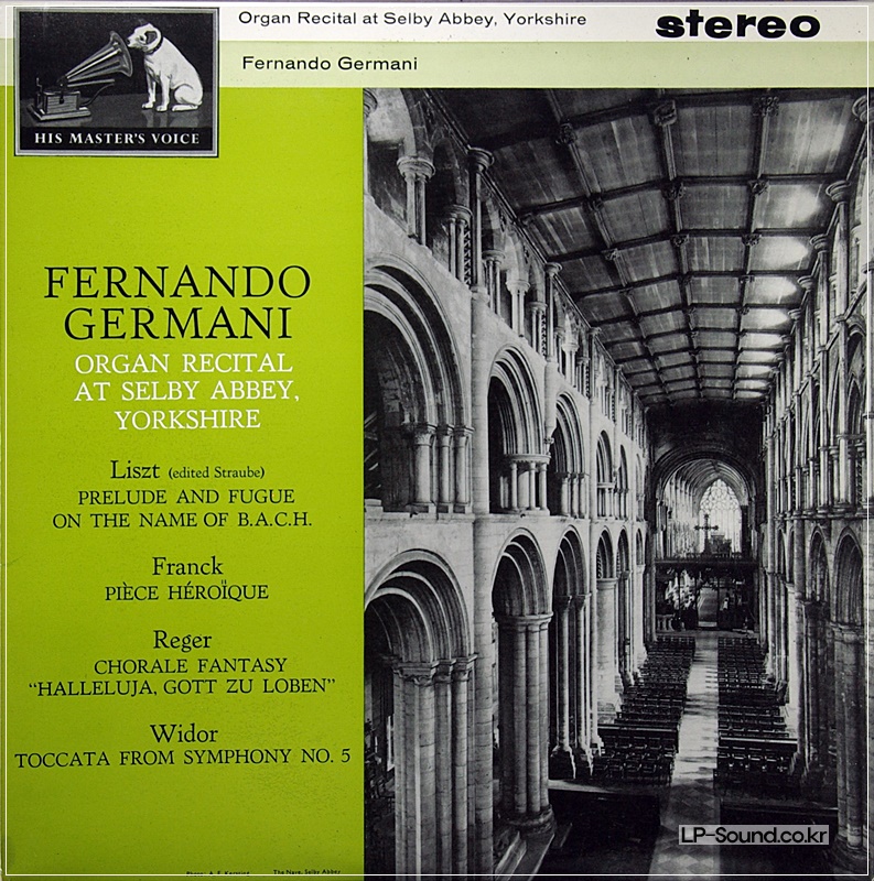 FERNANDO GERMANI ORGAN RECITAL AT SELBY ABBEY 1962 CSD 1449 ED1