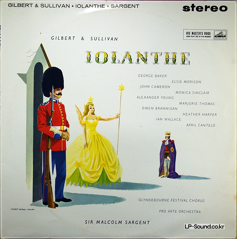 GILBERT & SULLIVAN IOLANTHE 2-LP NM MALCOLM SARGENT ASD 323/324 ED1