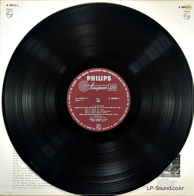 BEETHOVEN - THE COMPLETE VIOLIN SONATAS PHILPS A 00430 L