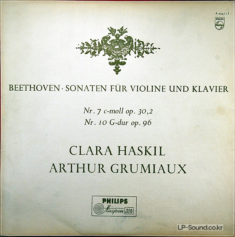 BEETHOVEN - THE COMPLETE VIOLIN SONATAS PHILPS A 00412 L