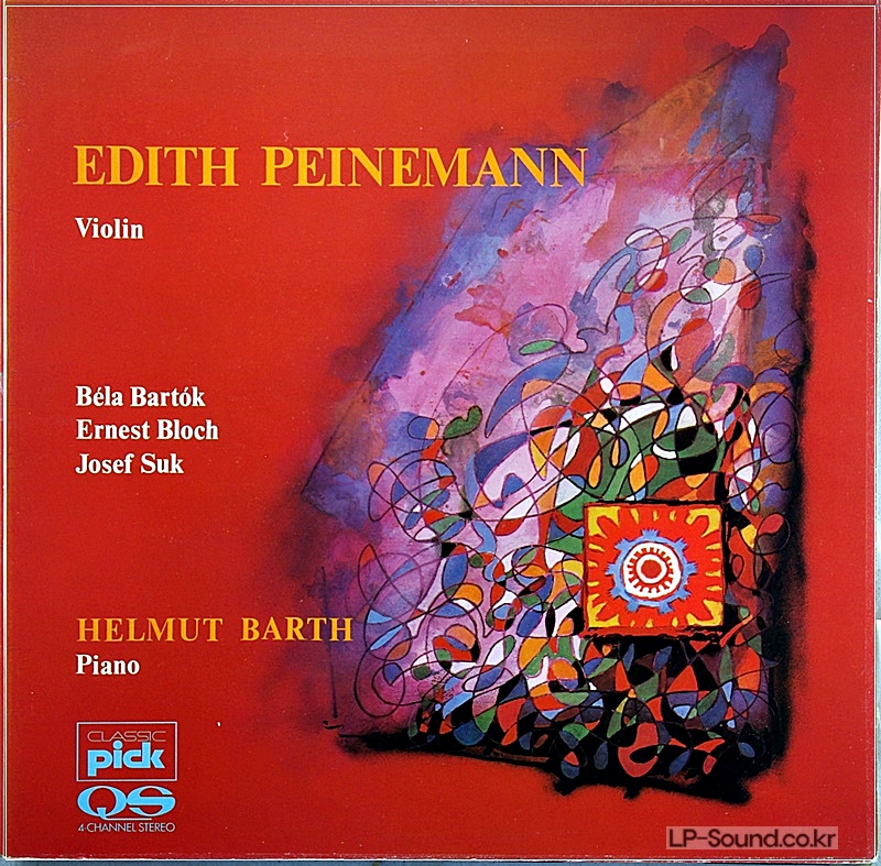 PEINEMANN - BARTOK, SUK, BLOCH  VIOLIN RECITAL   SWISS ONLY