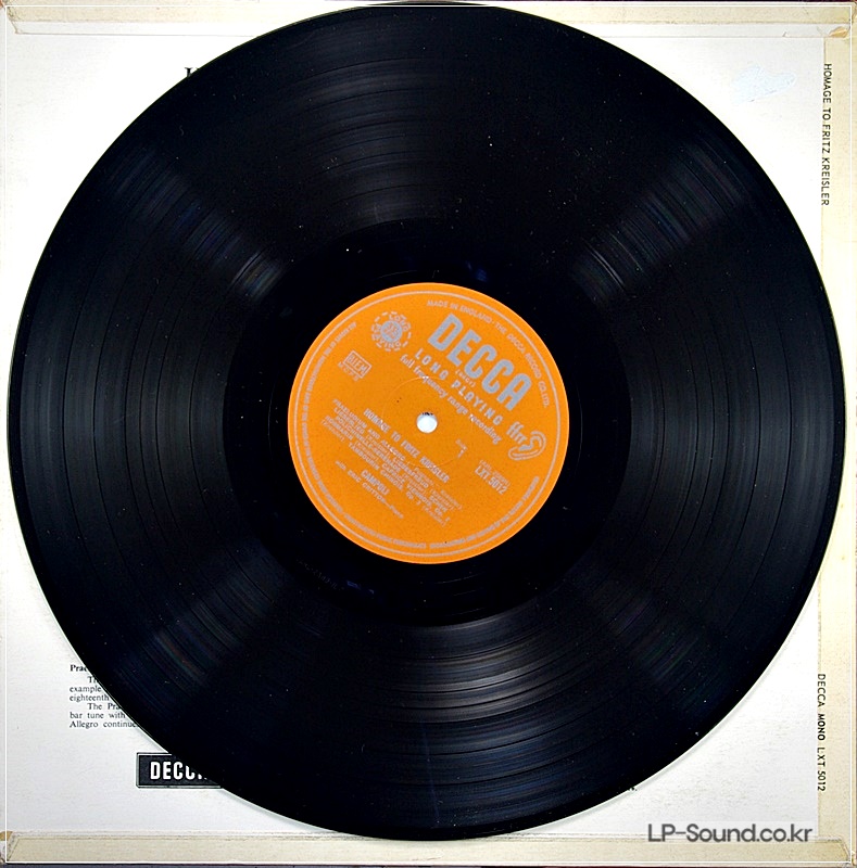 CAMPOLI* PLAYS *HOMAGE TO FRITZ KREISILER* ERIC GATTON LXT 5012