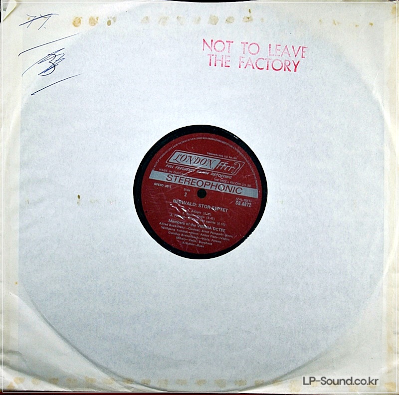 BERWALD: STOR SEPTET   CS.6672 TEST PRESSING