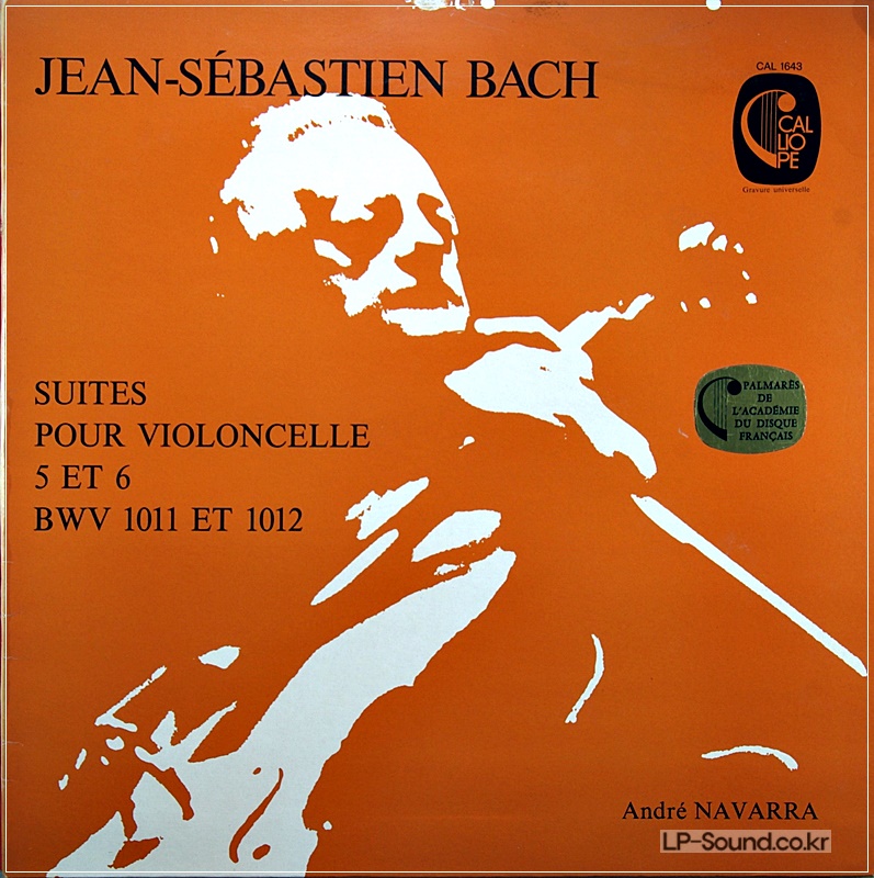 BACH CELLO SUITES 5 & 6- ANDRE NAVARRA – FRENCH CAL 1643