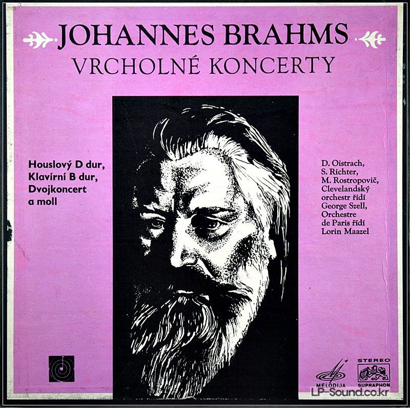 JOHANNES BRAHMS – VRCHOLNë KONCERTY	SUPRAPHON – 1 10 1121-23 3LP BOX