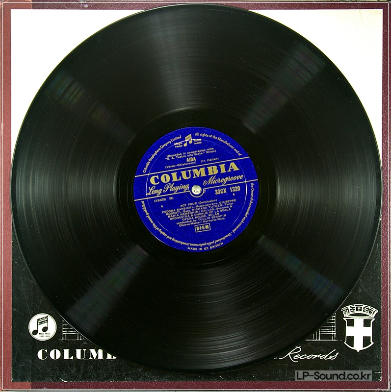 MARIA CALLAS - VERDI TEATRO ALLA SCALA AIDA* COLUMBIA 33CX 1320 UK 3LP