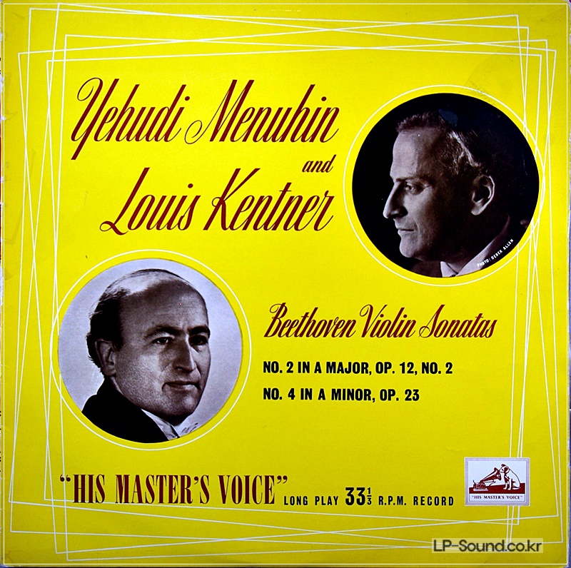 BEETHOVEN YEHUDI MENUHIN & LOUIS KENTNER ALP[ 1338
