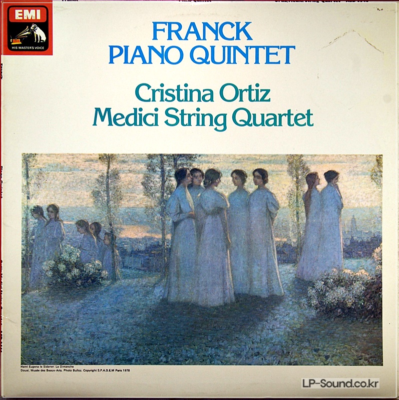 FRANCK PIANO QUINTET   CRISTINA ORTIZ/MEDICI QUARTET ASD 3546
