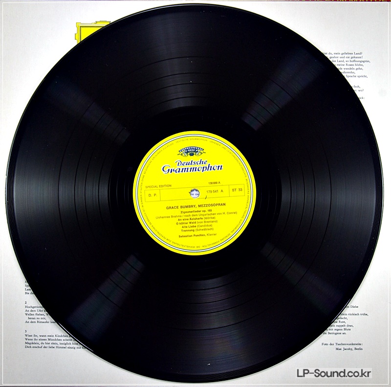 SCHUBERT  BRAHMS GRACE BUMBRY   DG 179 541