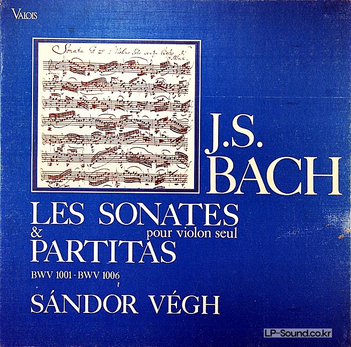 BACH SONATA PARTITAS VIOLIN SOLO SANDOR VEGH 3 LP BOX