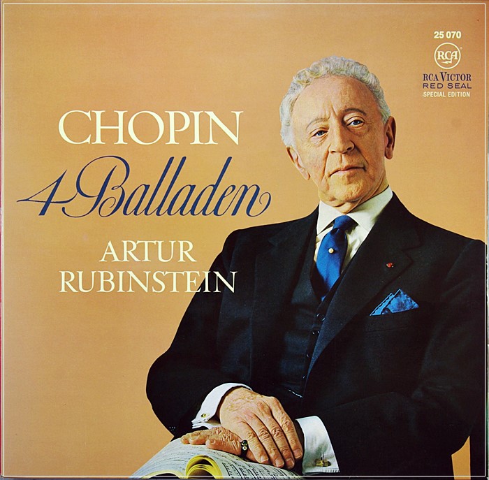 CHOPIN 4 BALLADEN ARTUR RUBINSTEIN RCA VICTOR RED SEAL – 25 070