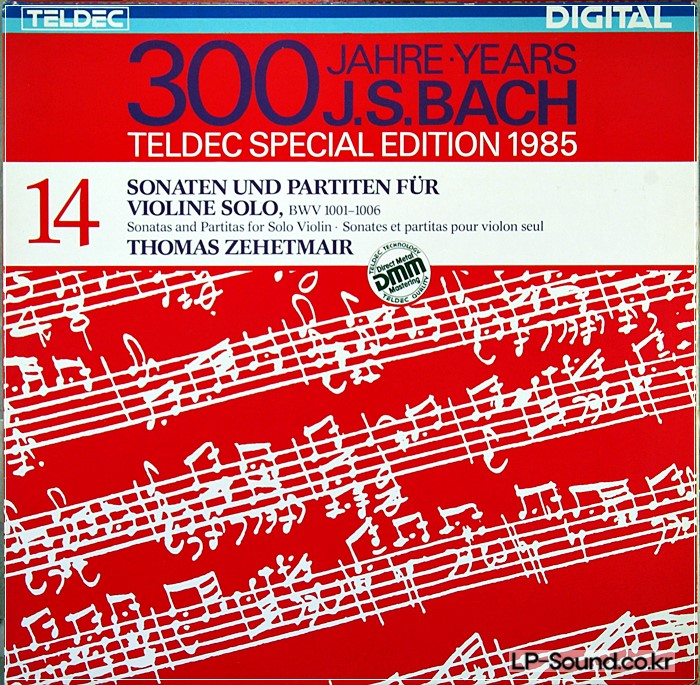 BACH SONATEN PARTITEN SOLO VIOLINE THOMAS ZEHETMAIR 2LP