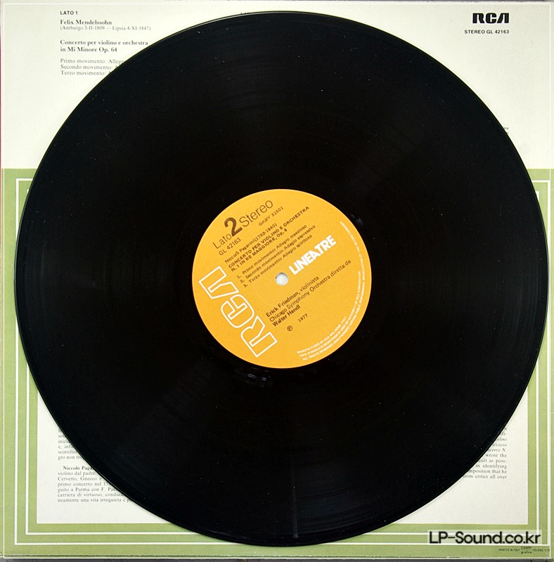 MENDELSSOHN PAGANINI VIOLIN CONCERTO FRIEDMAN RCA