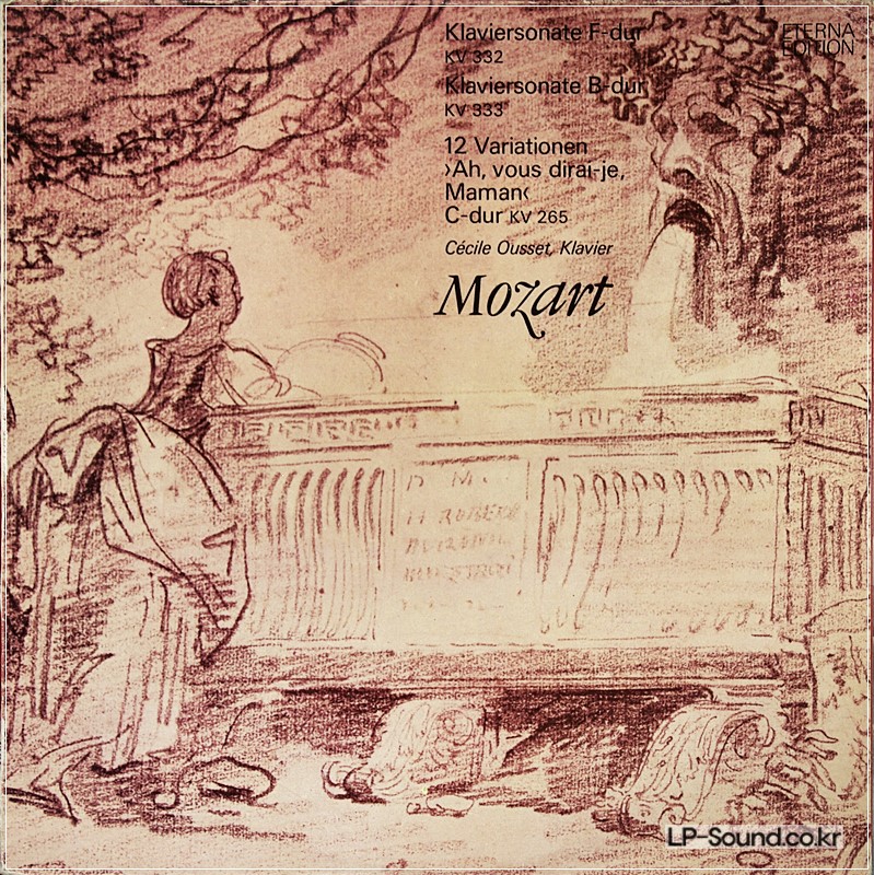CECILE OUSSET MOZART PIANO SONATAS LP ETERNABLACK