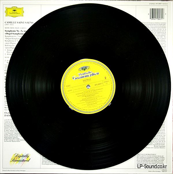 BARENBOIM - SAINT-SAENS : SYMPHONY N0. 3 SAMSON ET DALIL LE DELU DGG