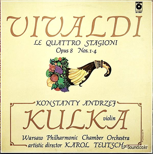 VIVALDI 4 SEASONS KULKA VIOLIN TEUTSCH WARSAW PCHO MUZA SX-587