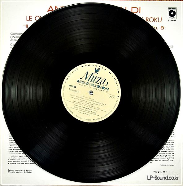 VIVALDI 4 SEASONS KULKA VIOLIN TEUTSCH WARSAW PCHO MUZA SX-587