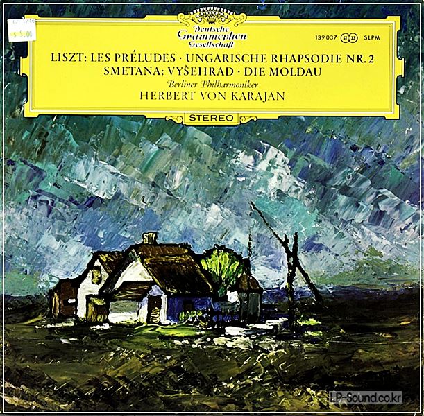 LISZT SMETNA KARAJAN - LES PRELUDES DIE MOLDAU - DGG SLPM LP 139 037