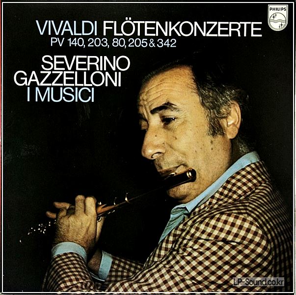 VIVALDI FLUTE CONCERTOS  GAZZELLONI I MUSICI PHILIPS ‎– 6500 820)