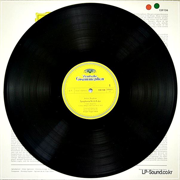 BRUCKNER - SYMPHONY NO.6 – JOCHUM DGG 139 136