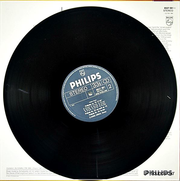 CHOPIN THE 26 PRELUDES CLAUDIO ARRAU PHILIPS SEQUENZA 6527 091