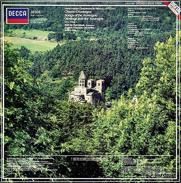 KIRI TE KANAWA – CANTALOUBE – CHANTS D’AUVERGNE VOL 1