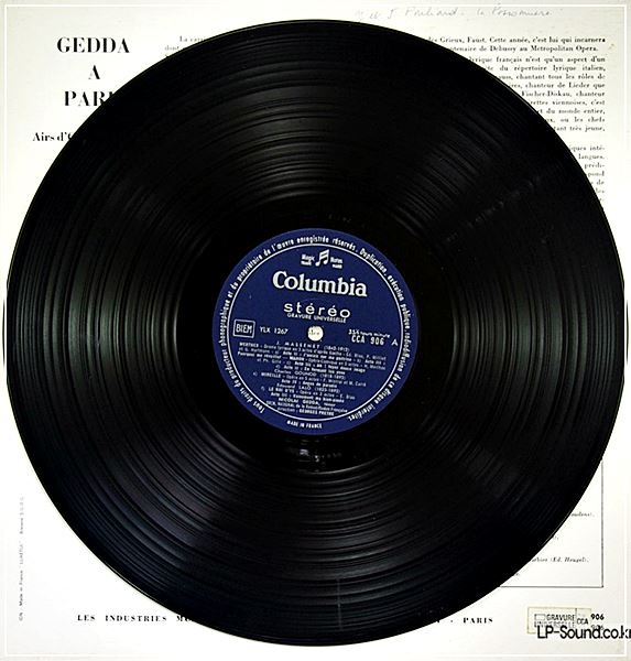 GEDDA A' PARIS. NICOLAI GEDDA / PRETRE ONRF  CCA 906