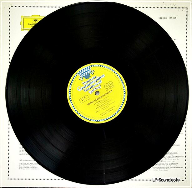 MARIA STADER PORTRAIT EINER SANGERIN TULIP  DG 135 063