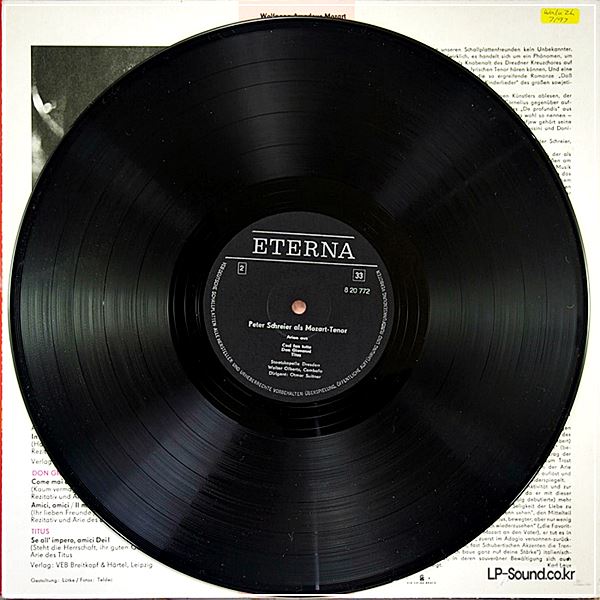 WOLFGANG AMADEUS MOZART - ARIAS/ PETER SCHREIER, OTMAR SUITNER