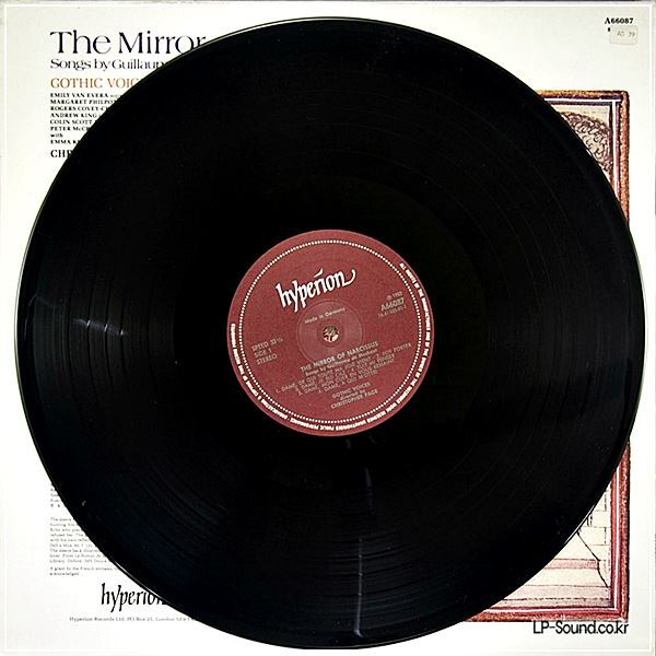 THE MIRROR OF NARCISSUS EMMA KIRKBY MACHAU VINYL LP HYPERION