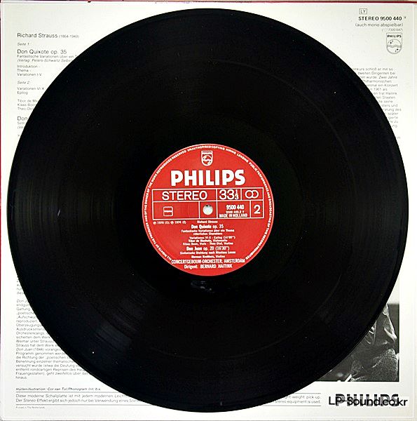 STRAUSS DON QUIXOTE TIBOR DE MACHULA BERNARD HAITINK PHILIPS 9500 440
