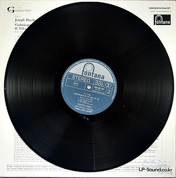 SUSKE: HAYDN VIOLIN CTO NO. 1 + SCHMIDT MOZART K. 467 - FONTANA 894 046 ZKY